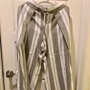 Express wide leg pants with side slits